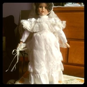 Porcelain white doll